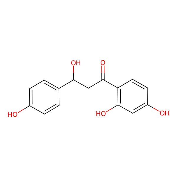 2D Structure of 1-Propanone, 1-(2,4-dihydroxyphenyl)-3-hydroxy-3-(4-hydroxyphenyl)-