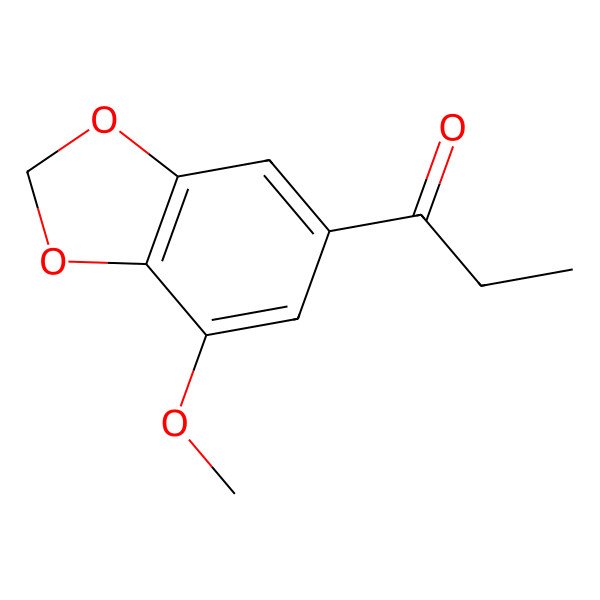 2D Structure of 1-Propanone, 1-(7-methoxy-1,3-benzodioxol-5-yl)-