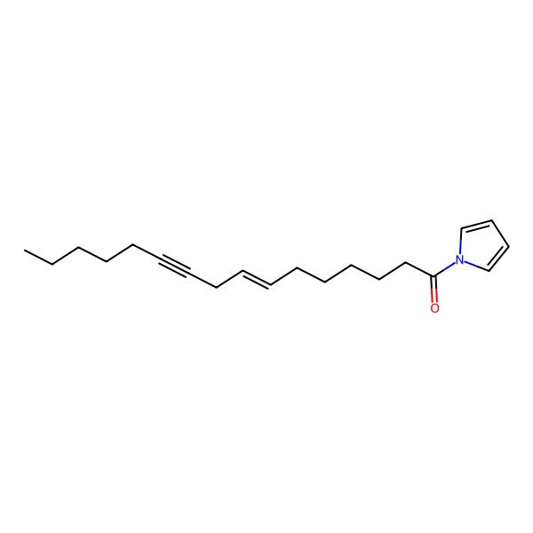 2D Structure of 1-Pyrrol-1-ylhexadec-7-en-10-yn-1-one