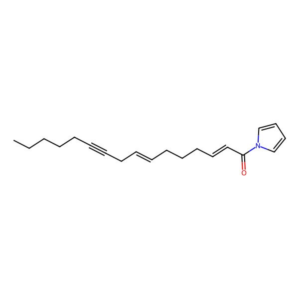 2D Structure of 1-Pyrrol-1-ylhexadeca-2,7-dien-10-yn-1-one
