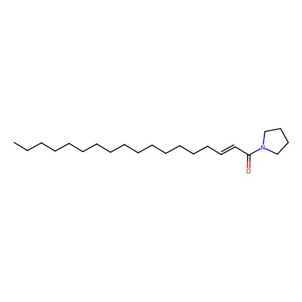 2D Structure of 1-Pyrrolidin-1-yloctadec-2-en-1-one