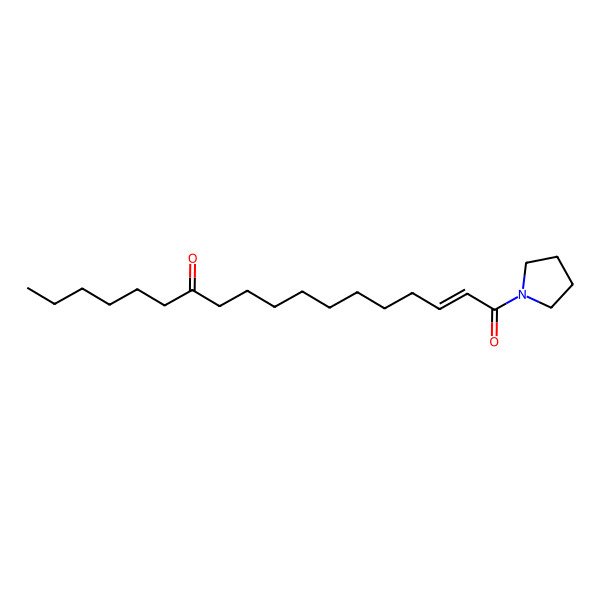 2D Structure of 1-Pyrrolidin-1-yloctadec-2-ene-1,12-dione