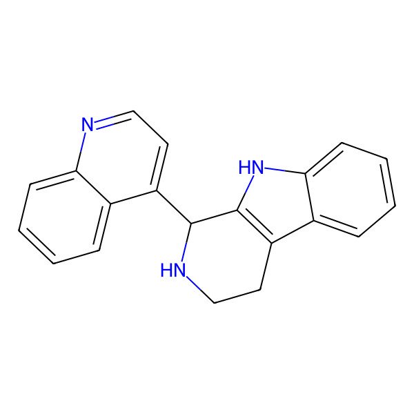 2D Structure of 1-(Quinolin-4-yl)-1,2,3,4-tetrahydro-b-carboline