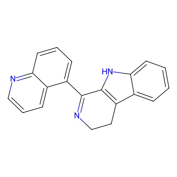 2D Structure of 1-quinolin-5-yl-4,9-dihydro-3H-pyrido[3,4-b]indole