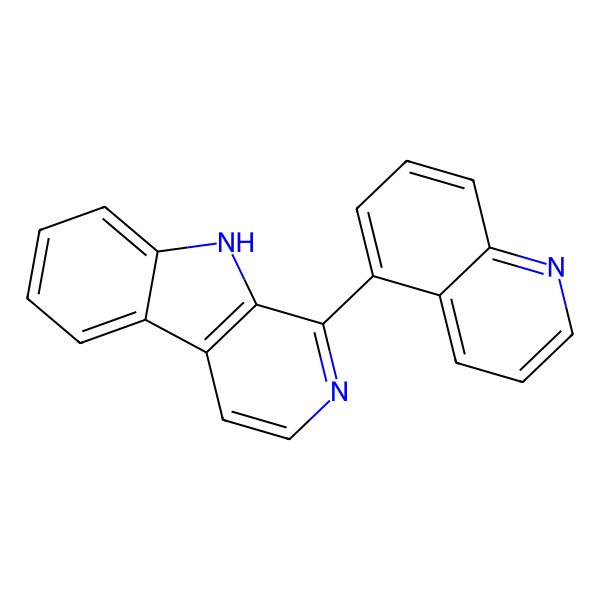2D Structure of 1-quinolin-5-yl-9H-pyrido[3,4-b]indole