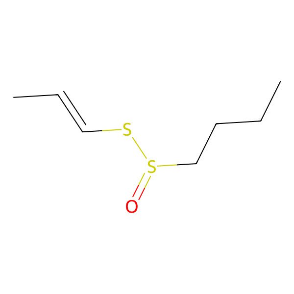 2D Structure of 1-[(R)-[(E)-prop-1-enyl]sulfanylsulfinyl]butane