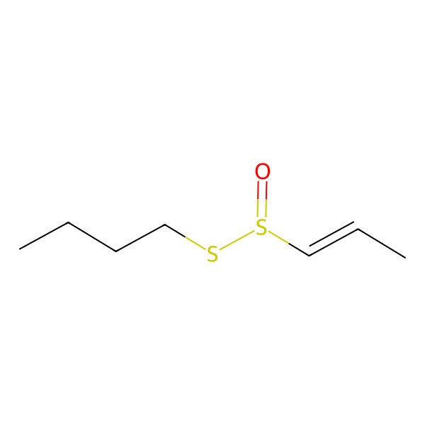 2D Structure of 1-[(S)-[(E)-prop-1-enyl]sulfinyl]sulfanylbutane
