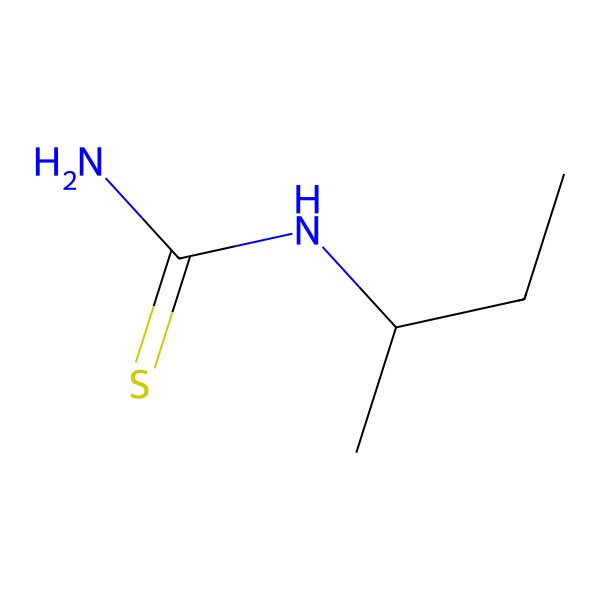 2D Structure of 1-(sec-Butyl)thiourea