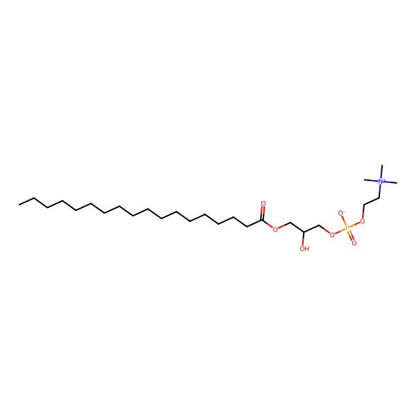 2D Structure of 1-Stearoyl-sn-glycero-3-phosphocholine