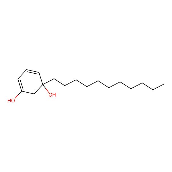 2D Structure of 1-Undecylcyclohexa-3,5-diene-1,3-diol