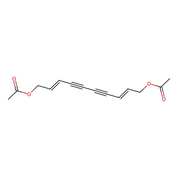 2D Structure of 10-Acetyloxydeca-2,8-dien-4,6-diynyl acetate