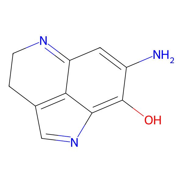 2D Structure of 10-Amino-2,7-diazatricyclo[6.3.1.04,12]dodeca-1(11),2,4(12),7,9-pentaen-11-ol