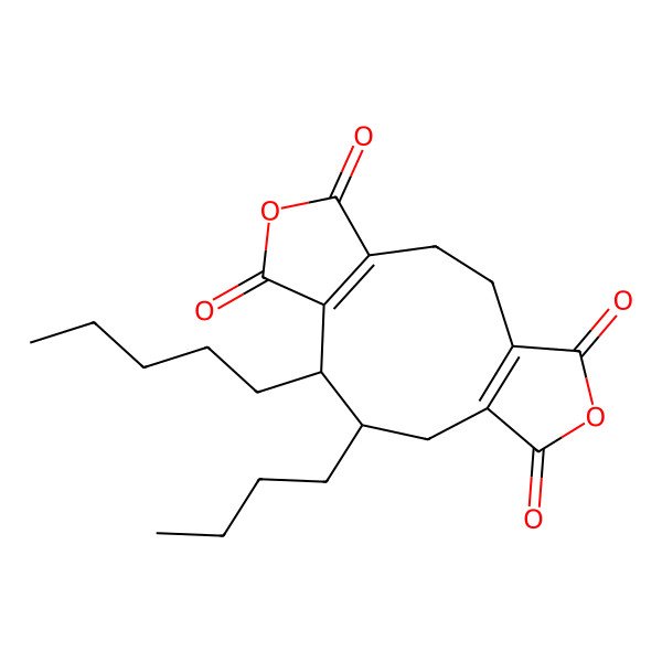 2D Structure of 10-Butyl-9-pentyl-6,14-dioxatricyclo[10.3.0.04,8]pentadeca-1(12),4(8)-diene-5,7,13,15-tetrone