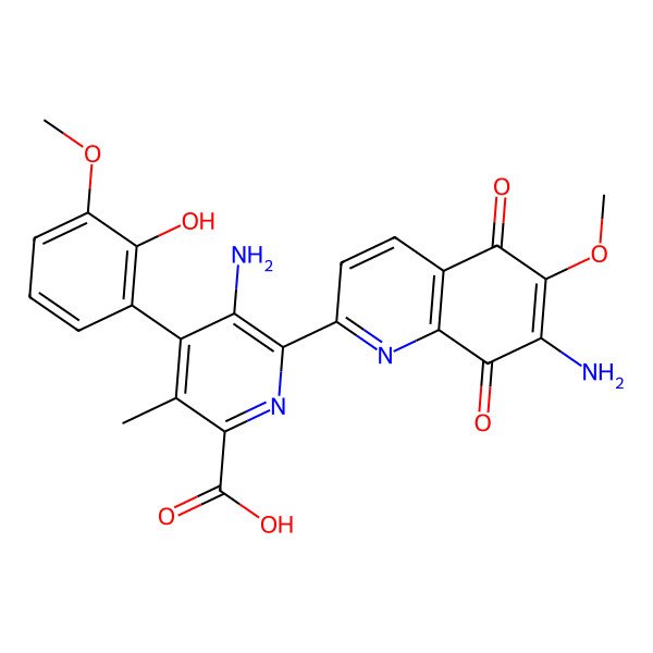 2D Structure of 10'-Desmethoxystreptonigrin