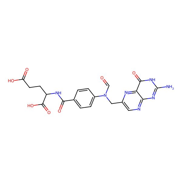 2D Structure of 10-Formylfolic acid