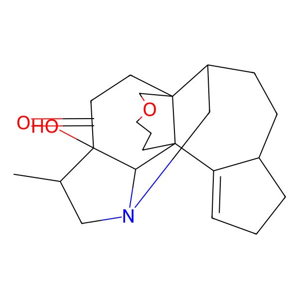 2D Structure of 10-Hydroxy-11-methyl-5-oxa-13-azahexacyclo[11.9.1.01,7.07,15.010,23.018,22]tricos-21-en-4-one