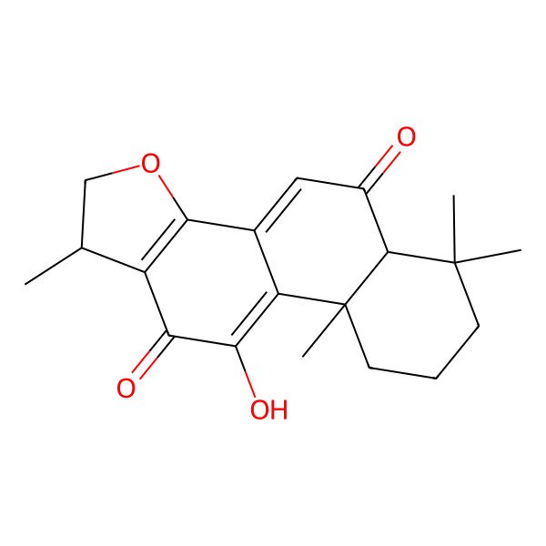 2D Structure of 10-Hydroxy-1,6,6,9a-tetramethyl-1,2,5a,7,8,9-hexahydronaphtho[1,2-g][1]benzofuran-5,11-dione