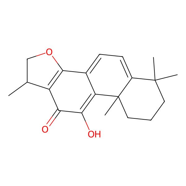 2D Structure of 10-hydroxy-1,6,6,9a-tetramethyl-2,7,8,9-tetrahydro-1H-naphtho[1,2-g][1]benzofuran-11-one