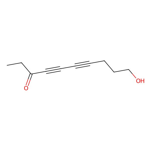 2D Structure of 10-Hydroxy-4,6-decadiyn-3-one 2D Structure of 10-Hydroxy-4,6-decadiyn-3-one