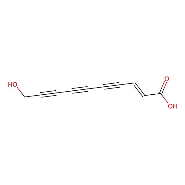 2D Structure of 10-Hydroxydec-2-en-4,6,8-triynoic acid