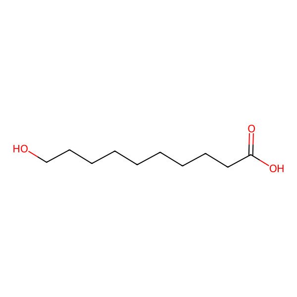 2D Structure of 10-Hydroxydecanoic Acid