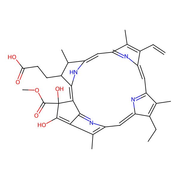 2D Structure of 10-Hydroxyphaeophorbide 2D Structure of 10-Hydroxyphaeophorbide
