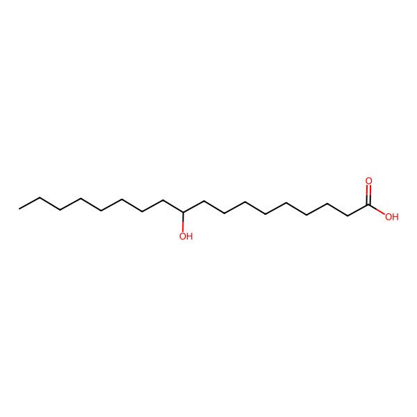 2D Structure of 10-Hydroxystearic acid, (10S)-