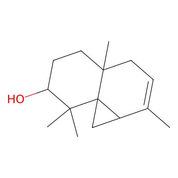 2D Structure of 10-Hydroxythujopsene