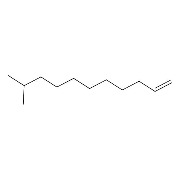 2D Structure of 10-Methyl-1-undecene