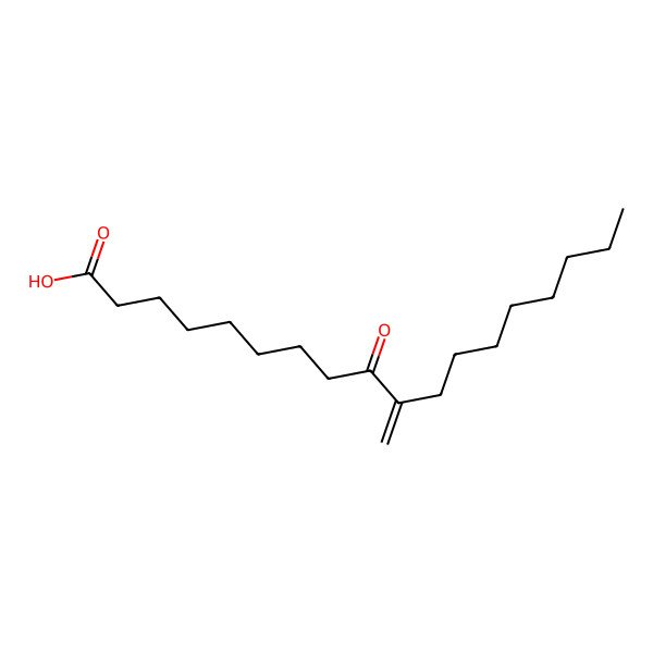 2D Structure of 10-Methylidene-9-oxooctadecanoic acid