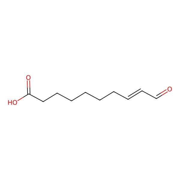 2D Structure of 10-Oxodec-8-enoic acid