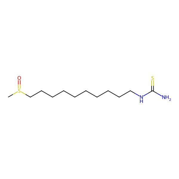 2D Structure of 10-[(S)-methylsulfinyl]decylthiourea