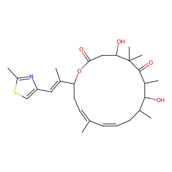 2D Structure of 10,11-didehyroepothilone D