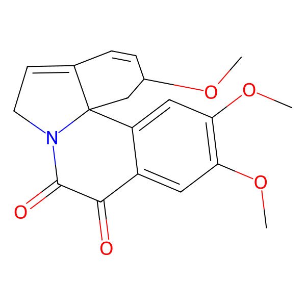 2D Structure of (2R,13bS)-2,11,12-trimethoxy-2,6-dihydro-1H-indolo[7a,1-a]isoquinoline-8,9-dione