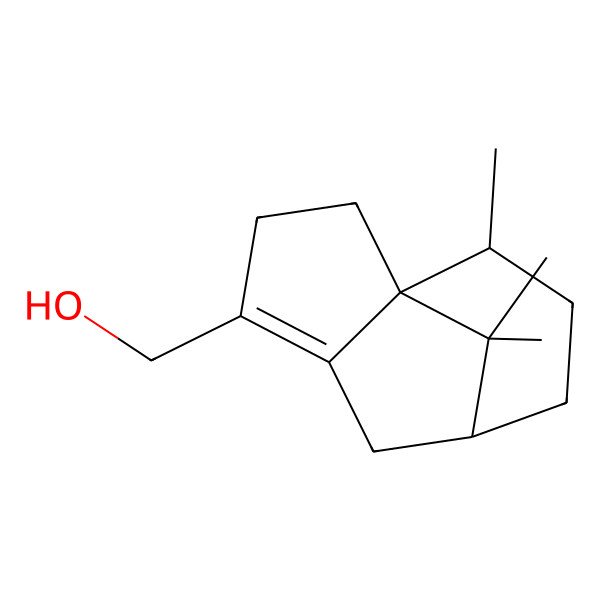 2D Structure of (10,11,11-Trimethyl-4-tricyclo[5.3.1.01,5]undec-4-enyl)methanol