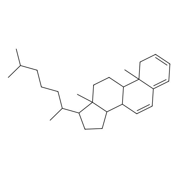 2D Structure of 10,13-dimethyl-17-(6-methylheptan-2-yl)-8,9,11,12,14,15,16,17-octahydro-1H-cyclopenta[a]phenanthrene