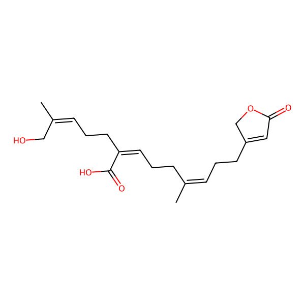2D Structure of (10E)-17-Hydroxygutiesolbriolide