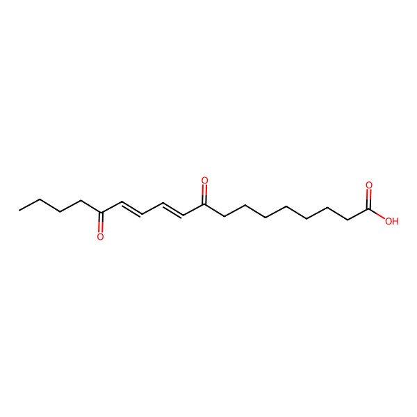 2D Structure of (10e,12e)-9,14-Dioxo-10,12-octadecadienoic acid
