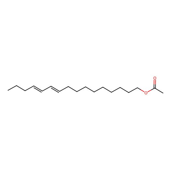 2D Structure of 10E,12Z-Hexadecadienyl acetate