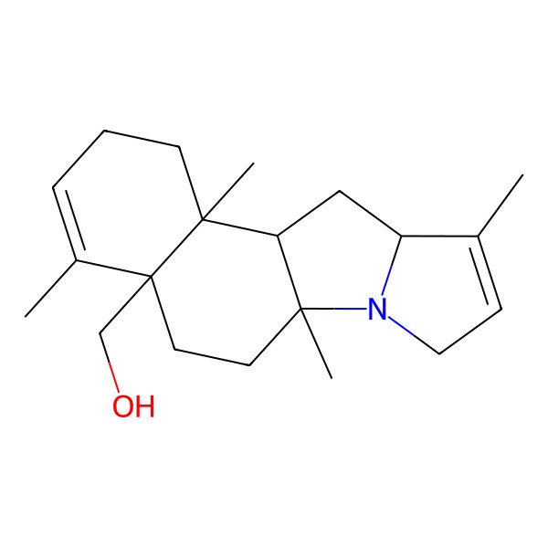 2D Structure of [(1R,2R,7S,10R,15S)-2,6,10,14-tetramethyl-11-azatetracyclo[8.6.0.02,7.011,15]hexadeca-5,13-dien-7-yl]methanol