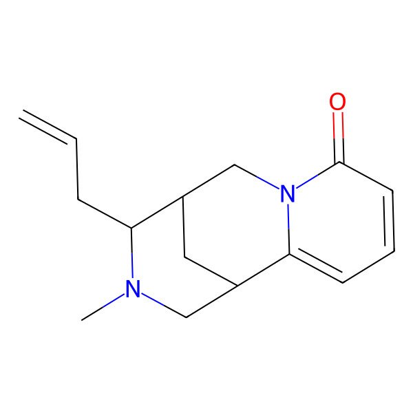 2D Structure of (10R)-11-methyl-10-prop-2-enyl-7,11-diazatricyclo[7.3.1.02,7]trideca-2,4-dien-6-one