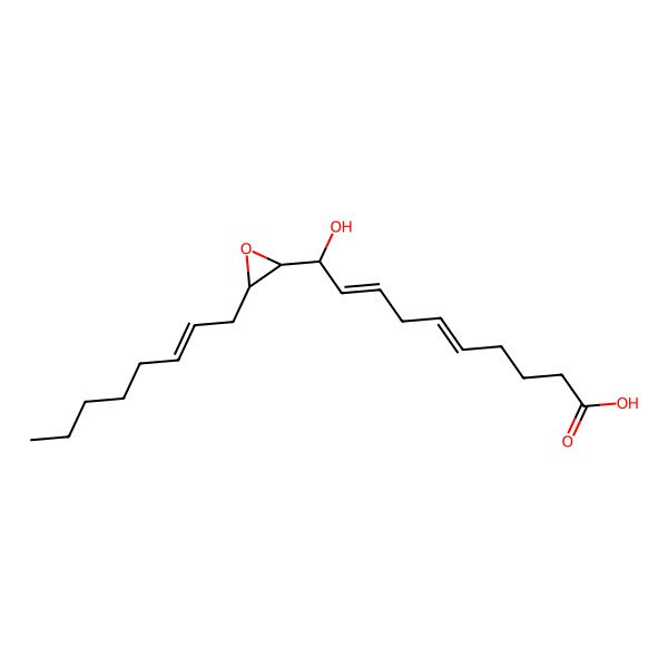 2D Structure of (10R)-hydroxy-(11S,12S)-epoxyicosa-(5Z,8Z,14Z)-trienoic acid