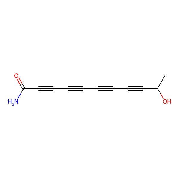 2D Structure of (10S)-10-hydroxyundeca-2,4,6,8-tetraynamide