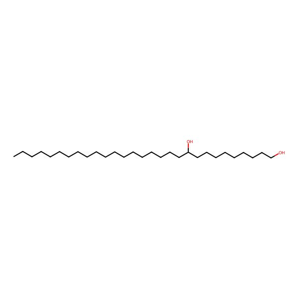 2D Structure of (10S)-nonacosane-1,10-diol