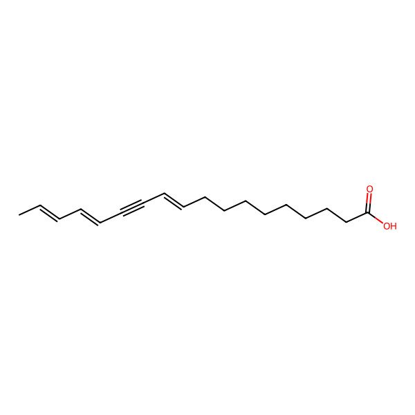 2D Structure of (10Z,14E,16E)-10,14,16-Octadecatrien-12-ynoic acid
