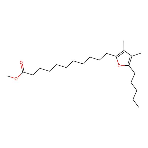 2D Structure of 11-(3,4-Dimethyl-5-pentyl-2-furyl)-dodecanoic acid, methyl ester
