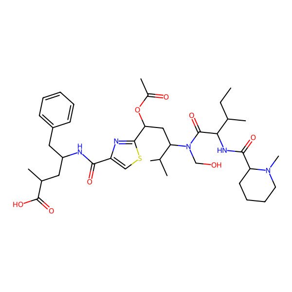 2D Structure of 11-Acetoxy-N-hydroxymethyl-pretubulysin
