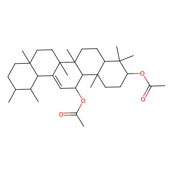 2D Structure of 11-(Acetyloxy)urs-12-en-3-yl acetate