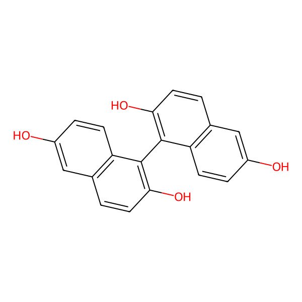 2D Structure of [1,1'-Binaphthalene]-2,2',6,6'-tetrol