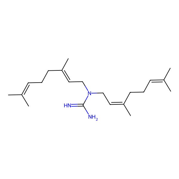 2D Structure of 1,1-bis[(2E)-3,7-dimethylocta-2,6-dienyl]guanidine